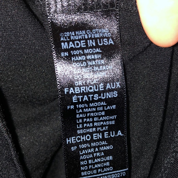 3/$15 SALE BLACK by the classic Good Karma Black Crop Top. - Picture 5 of 5